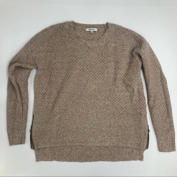 Small madewell sweater with zipper detailing on sides - Picture 1 of 6
